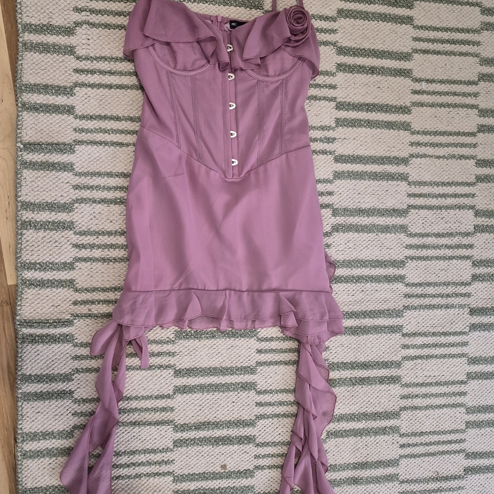 PrettyLittleThing Purple Mini Dress